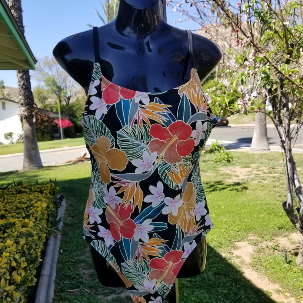 Hurly Floral Tropical Print Swimsuit